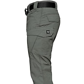 abordables Pantalons de sport pour hommes-Homme Pantalons de Chasse Pantalon tactique Etanche Ripstop Coupe Vent Multi-poche Printemps Eté L&#039;hiver Coton Bas pour Chasse Randonnée Camping Vert Noir Kaki S M L XL XXL / Combat
