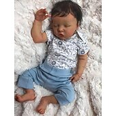 cheap Reborn Doll-Sleeping Reborn Baby Dolls Boy, 19 Inches Realistic Weighted  Baby Dolls Soft Vinly Body, Birthday Gift