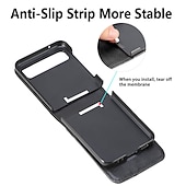 Χαμηλού Κόστους Samsung Θήκη-τηλέφωνο tok Για Samsung Galaxy Z Flip 6 Z Flip 5 Z Flip 4 Z Flip 3 Z Flip 2 Z Flip Πλήρης Θήκη Προστασία από τη σκόνη Ανθεκτική σε πτώσεις Μονόχρωμο PU δέρμα