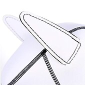 cheap Costumes-Full Face Mask Dog Puppy Hood White Helmet Removable Mouth Cosplay Costume Party Props (white)