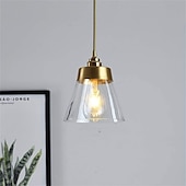 economico Luci Isola cucina-Lampada a sospensione da 16,5 cm lampada a sospensione a led lanterna design lampade cono in vetro elettrolitico moderno stile country negozi / caffè camera da letto soggiorno luci 110-220/220-240v