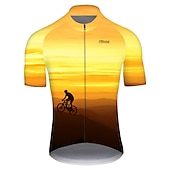 Férfi Biciklis ruházat Gradiens Mintás 3D Rövid ujjú Kerékpár Dzsörzé Felsők 3 hátsó zsebbel Hegyi biciklizés Országúti biciklizés Kerékpár Gyors szárítás Ultraibolya biztos Fényvisszaverő csíkok olcso Férfi mezek-Férfi Biciklis ruházat Gradiens Mintás 3D Rövid ujjú Kerékpár Dzsörzé Felsők 3 hátsó zsebbel Hegyi biciklizés Országúti biciklizés Kerékpár Gyors szárítás Ultraibolya biztos Fényvisszaverő csíkok