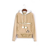 economico Abbigliamento e Accessori per Cani-felpa con cappuccio da donna novità felpa con cappuccio per animali domestici felpa con cappuccio cane gatto porta cappotto top con cappuccio con ampia tasca per gli amanti degli animali (grande,