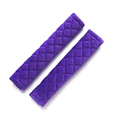 cheap Car Seat Covers-Soft for a More Comfortable Driving Compatible Seat Belt seat belt White  Black  Purple Wistiti Common For  Universal