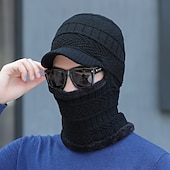 olcso Kalapok-Férfi Balaclava Sapka Melegen tartani Szélbiztos Légáteresztő Báránybunda Sapka Tél Hódeszka mert Síelés Snowbordozás Téli sportok