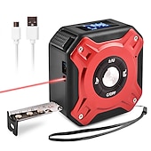 economico Strumenti di misurazione e misurazione-metro a nastro laser metro a nastro 2 in 1 metro a nastro multifunzione 131 piedi metro a nastro multifunzione da 16 piedi/5 m con display digitale lcd nastro di rivestimento in nylon con gancio