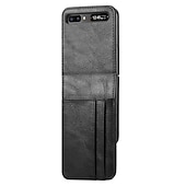 Χαμηλού Κόστους Samsung Θήκη-τηλέφωνο tok Για Samsung Galaxy Z Flip 6 Z Flip 5 Z Flip 4 Z Flip 3 Z Flip 2 Z Flip Πλήρης Θήκη Προστασία από τη σκόνη Ανθεκτική σε πτώσεις Μονόχρωμο PU δέρμα