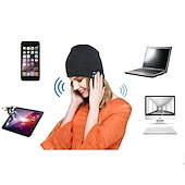 economico Cuffie on-ear e over-ear-Cuffie da Sonno Stereo Bluetooth Wireless Beanie Smart Auricolari Musicali Berretto con Casse Auricolari Cap Musica e Chiamate in Vivavoce Microfono Integrato