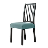 Seat Covers for Dining Room Chairs with Ties Burgundy Stretch Jacquard Chair Covers Removable Washable Kitchen Chair Seat Cushion Slipcovers Protector 36