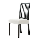 Seat Covers for Dining Room Chairs with Ties Burgundy Stretch Jacquard Chair Covers Removable Washable Kitchen Chair Seat Cushion Slipcovers Protector 37