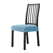 Seat Covers for Dining Room Chairs with Ties Burgundy Stretch Jacquard Chair Covers Removable Washable Kitchen Chair Seat Cushion Slipcovers Protector 32