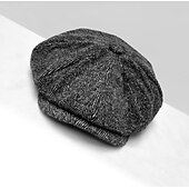 cheap Accessories and More-The Great Gatsby Gangster Retro Vintage Roaring 20s 1920s Beret Hat Men&#039;s All Costume Hat Vintage Cosplay Event / Party Festival Hat New Year