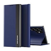cheap Samsung Cases-Phone Case For Samsung Galaxy S24 S23 S22 S21 Ultra Plus A54 A34 A14 A72 A52 A42 Note 20 Ultra 10 Plus S25 Ultra Full Body Case with Stand Holder Flip Dustproof Solid Colored PC PU Leather