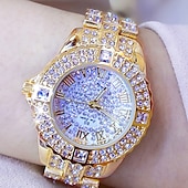 baratos Relógios Quartz-Irmã abelha Feminino Relógios de Quartzo Diamante Cronógrafo Moda Relógio de Pulso IMPERMEÁVEL Decoração Correia de Aço Inoxidável Assista