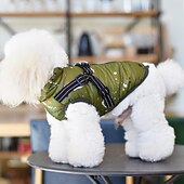 billiga Rockar-Hund Katt Kappor Jakke Väst Mode Ledigt Vinter Varm Andningsfunktion Mjuk Bekväm Tjock Ledigt / vardag Hundkläder