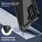 abordables Coques Samsung-Coque de téléphone pour Samsung Galaxy S24 S25 Ultra étui complet transparent avec protection d&#039;écran transparent étanche TPU PC