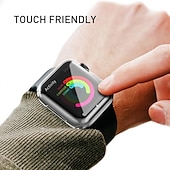 Χαμηλού Κόστους Smartwatch Θήκη-3 τμχ Παρακολουθήστε Προστατευτικό οθόνης Συμβατό με Apple  iWatch Series 8/7/6/5/4/3/2/1 / SE Προστατευτικά Οθόνης με Ασφάλεια Απορρήτου Υψηλή Ανάλυση Ευαίσθητο στην αφή Σκληρυμένο Γυαλί