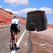 baratos Roupa interior masculina e Camada Base-Arsuxeo Homens Roupa interior de ciclismo Calções de bicicleta Shorts acolchoados 3D Moto Shorts Roupa Íntima Shorts acolchoados / camurça Modelagem Race Fit ideal para corrida Ciclismo de Montanha