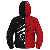 tanie Stroje na Halloween dla chłopców-Dla chłopców 3D Kreskówki Płaszcz Długi rękaw Jesień Zima Aktywny Nowoczesne Dzieci 3-10 lat Codzienny Regularny