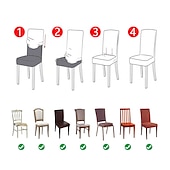 economico Fodera per sedia da pranzo-fodera per sedia da pranzo elasticizzata fodera per sedia verde fodera in velluto elastico per cene da pranzo matrimonio in hotel morbido lavabile