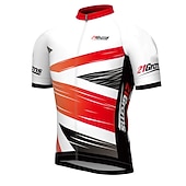 voordelige Heren shirts-Voor heren Wielrenshirt Geometrisch Geometrie UK Korte mouw Fietsen Shirt Kleding Bovenlichaam met 3 achterzakken Bergracen Wegwielrennen Sneldrogend Reflecterende strips Achterzak Vochtregelerend