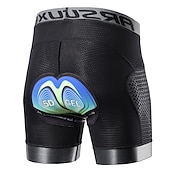 preiswerte Fahrradhosen Herren-Herren Einfarbig Fahrrad Unterwäsche Fahhrad Gepolsterte Shorts / Chamois Mountainbike MTB Straßenradsport Sport 3D-Polster Radfahren Schnelltrocknend Feuchtigkeitsableitend Schwarz Rot Bekleidung