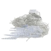 Χαμηλού Κόστους Plug In Ηλεκτρικό-3,5m 96 led κορδόνι φωτός με 24 κρεμασμένους παγοκώνους λαμπάκια πάγου χριστουγεννιάτικο στεφάνι κουρτίνα νεράιδα φωτάκια κορδόνι διακόσμηση κήπου προαιρετικά ε.ε. Ηνωμένο Βασίλειο