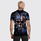 ieftine tricouri pentru bărbați mărimi plus-Bărbați Mărime Plus Tricou Mare si inalt Grafic Stil Nautic Imprimeu Manșon scurt Vară Designer Casual Mare si inalt Zilnic Concediu Topuri