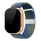 levne Pásky na hodinky Fitbit-Pásek hodinek pro Fitbit Versa 3 Sense Nylon Výměna, nahrazení Popruh Pletený Nastavitelný Prodyšné Sólová smyčka Náramek