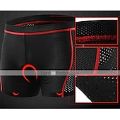 baratos Roupa interior masculina e Camada Base-Arsuxeo Homens Roupa interior de ciclismo Calções de bicicleta Shorts acolchoados 3D Moto Shorts Roupa Íntima Shorts acolchoados / camurça Modelagem Race Fit ideal para corrida Ciclismo de Montanha