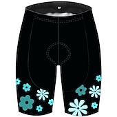 baratos Calças, Calções e Saias de Mulher-Mulheres Côr Sólida Padrão Botânico floral Shorts de ciclismo Calções de bicicleta Moto Calção Calças Ciclismo de Montanha Ciclismo de Estrada Esportes Tapete 3D Secagem Rápida Resistente Raios