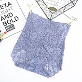 cheap Panties-Women&#039;s Sexy Panties Brief Underwear 1 PC Underwear Sexy Comfort Lace Pure Color PU High Waist Sexy Green Black Purple M L XL Home Outfits