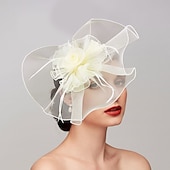 billige Coiffer-fjær / nettfascinatorer kentucky derby lue / hodeplagg med fjær / cap / blomst 1 stk bryllup / hesteveddeløp / melbourne cup hodeplagg