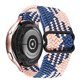 billige Garmin klokkebånd-Klokkerem til Garmin Huawei Forerunner 265S 265 Venu 3S 3 Active 5 Vivoactive 4S 4 Vivomove Sport Luxe Style HR Approach S42 S40 S12 18mm 20mm 22mm Nylon Erstatning Stropp 18mm 20mm 22mm Sportsrem