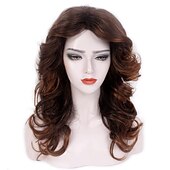 levne starší paruka-paruka reewes 70. léta farrah fawcett paruka vintage paruky blond paruka pro ženy dáma přírodní syntetické plné paruky vintage cosplay kostým diskotéka paruka paruka s peřím (hnědá)