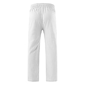 abordables Classique-Homme pantalon été Pantalon de plage Cordon Ceinture élastique Jambe droite Imprimés Photos Confort Respirable Toute la longueur du quotidien Mode Motifs 3D Ample Blanche Vert