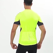 cheap Women's Jerseys-Men's Cycling Jersey Solid Color Short Sleeve Bike Jersey with 3 Rear Pockets Mountain Bike MTB Road Bike Cycling Breathability Reflective Strips Back Pocket Ultra Light Fabric Sports Dark Grey White