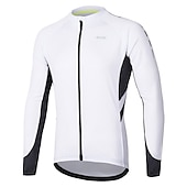 preiswerte Radtrikot Herren-Arsuxeo Herren Langarm Fahrradtrikot Winter Polyester Dunkelgrau Weiß Grau Volltonfarbe Fahhrad Trikot / Radtrikot Bergradfahren Straßenradfahren Reflexstreiffen Tasche auf der Rückseite Sport