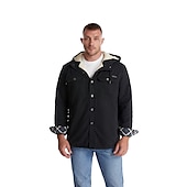 preiswerte Pufferjacken-Herren Hoodie Jacke Winter Draussen Warm Oberbekleidung Winterjacken Sherpa-Jacke Jagd Camping / Wandern / Höhlenforschung Reisen Schwarz Kaki Grau