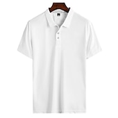 abordables Polo géométrique pour homme-Homme Graphique Néon Polo Chemise de golf Manche Courte Polos Chemises à Col Occasionnel Vêtements de vacances Vêtements de rave Tenues de fête Boutons Impression 3D Blanche Rose Claire Vert