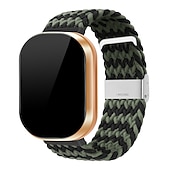 levne Pásky na hodinky Fitbit-Pásek hodinek pro Fitbit Versa 3 Sense Nylon Výměna, nahrazení Popruh Pletený Nastavitelný Prodyšné Sólová smyčka Náramek
