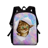 cheap Kids &amp; Teen Backpacks-Animal Backpack Kids Colorful Cat Print Oxford Fabric Backpack for School and Travel - Stylish and Durable, Perfect for Students, Back to School