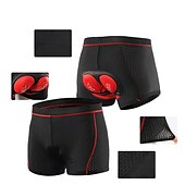 baratos Roupa interior masculina e Camada Base-Arsuxeo Homens Roupa interior de ciclismo Calções de bicicleta Shorts acolchoados 3D Moto Shorts Roupa Íntima Shorts acolchoados / camurça Modelagem Race Fit ideal para corrida Ciclismo de Montanha