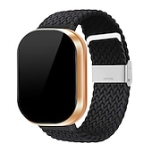 levne Pásky na hodinky Fitbit-Pásek hodinek pro Fitbit Versa 3 Sense Nylon Výměna, nahrazení Popruh Pletený Nastavitelný Prodyšné Sólová smyčka Náramek