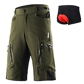 cheap Men&#039;s Shorts, Tights &amp; Pants-Arsuxeo Men&#039;s Cycling MTB Shorts Bike Shorts Bike Shorts Baggy Shorts Relaxed Fit Mountain Bike MTB Road Bike Cycling Sports Breathable Quick Dry Waterproof Zipper Black / Orange Dark Blue+Black