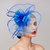 billige Coiffer-fjær / nettfascinatorer kentucky derby lue / hodeplagg med fjær / cap / blomst 1 stk bryllup / hesteveddeløp / melbourne cup hodeplagg