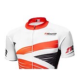 voordelige Heren shirts-Voor heren Wielrenshirt Geometrisch Geometrie UK Korte mouw Fietsen Shirt Kleding Bovenlichaam met 3 achterzakken Bergracen Wegwielrennen Sneldrogend Reflecterende strips Achterzak Vochtregelerend