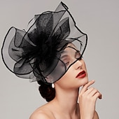 levne Fascinátory-Pera  síťové fascinátory  klobouky  čelenka s perem  čepicí  květinou 1 ks svatba  dostihy  Melbourne Cup čelenka která okouzlí na dostihy