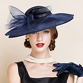 cheap Party Hats-Women&#039;s Flax Headpiece - Wedding / Special Occasion Hats 1 Piece dress to impress Hats Race Day Dress