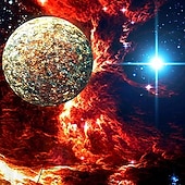 Недорогие Мальчиковое 3D-зрение и геометрия-Мальчики 3D Галактика Толстовка Длинный рукав 3D печать Осень Зима Активный Классический Дети 2-12 лет на открытом воздухе Повседневные В помещении